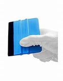 4 Inch Felt Squeegee Applicator Tool for Car Vinyl Wrap, Window Tint, Wallpaper, Decal Sticker Installation (Blue)
