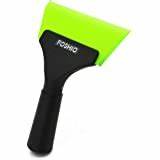FOSHIO 5 Inch Pro Squeegee with Beveled Rubber Blade Black Plastic Handle Durable Rubber Squeegee for Window Tinting, Ice Scraper,Car Vinyl, Vehicle Wrapping ,Window Glass Cleaning Tool